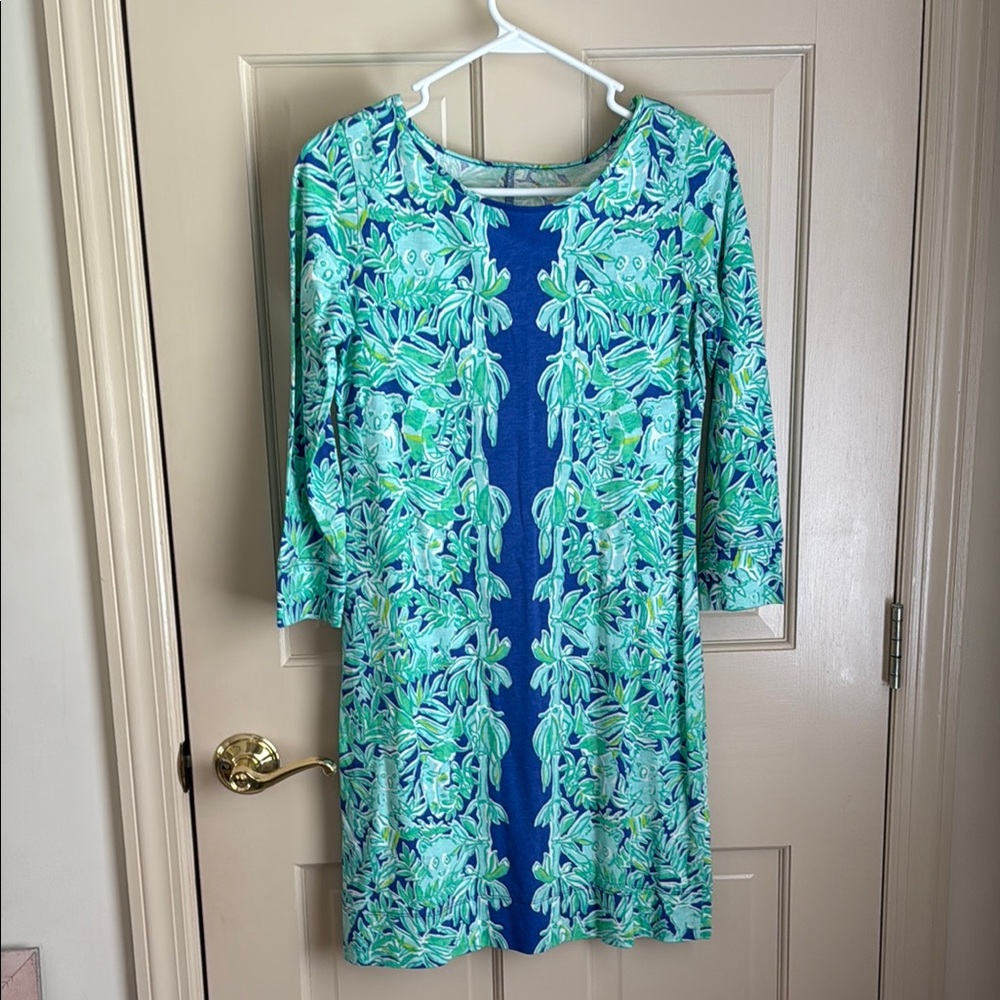 Lilly Pulitzer Vibrant Blue and Green Dress